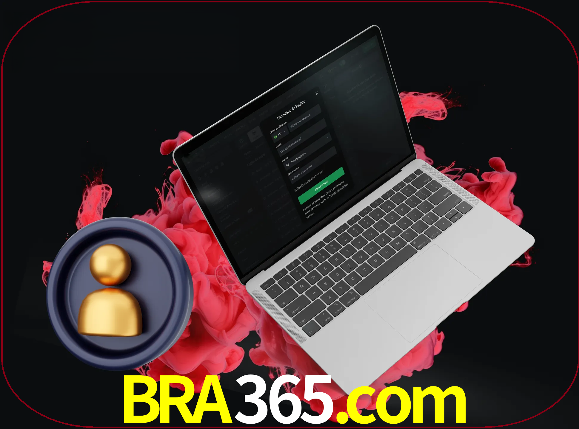 No cabeçalho do site bra365, clique no botão que o levará a um formulário especial onde terá de introduzir as suas informações actuais.