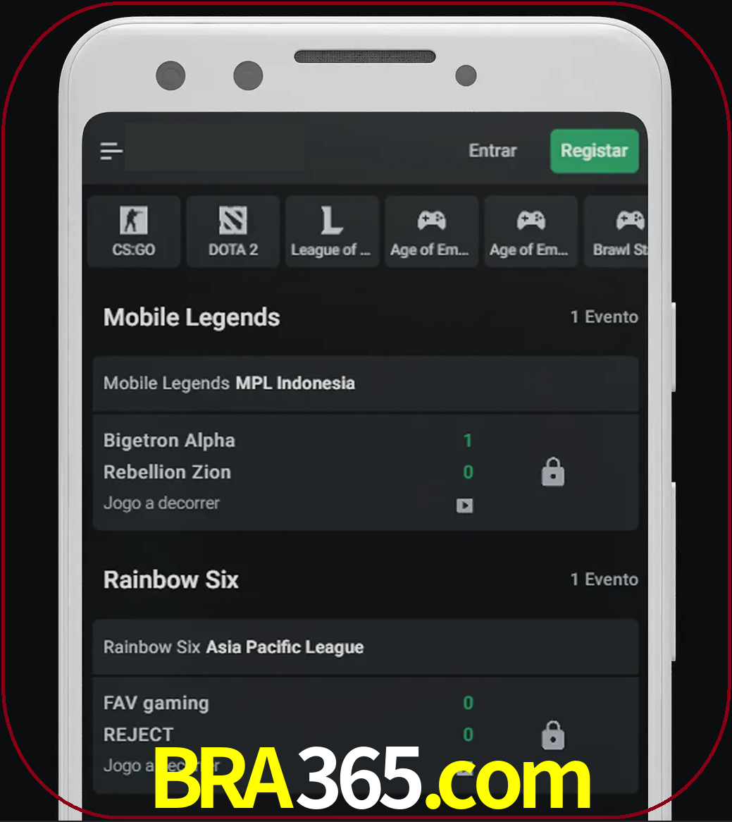 Esportes permitem apostar nos maiores torneios.