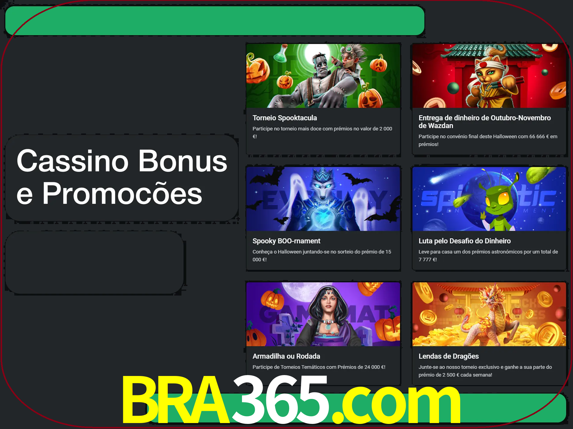 Verifique se há novos bônus de cassino para reivindicar.