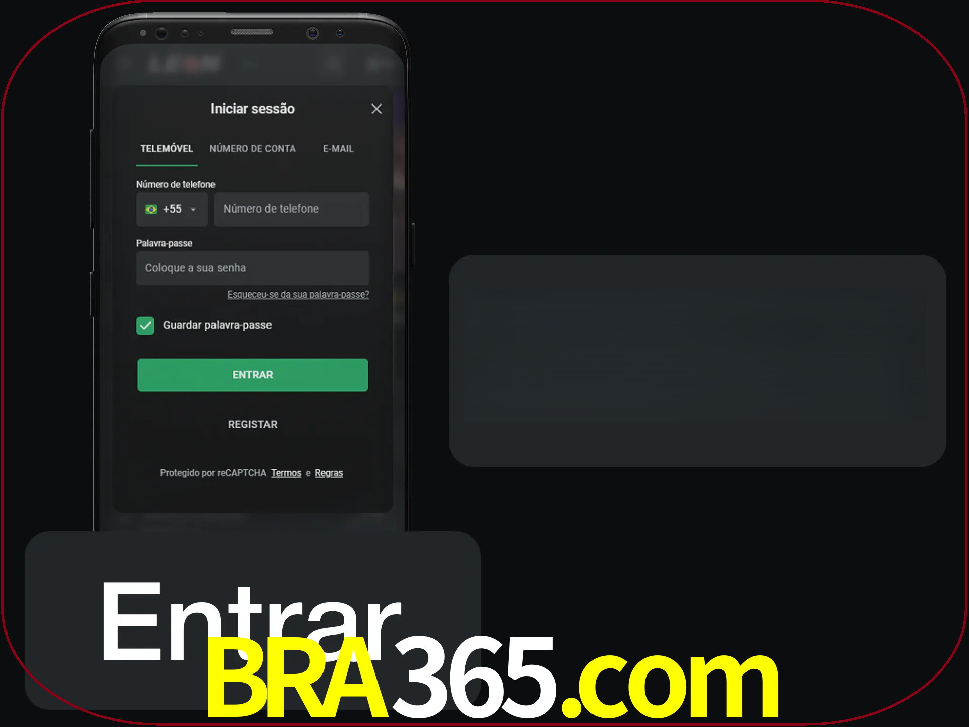 Faça o login para começar a apostar e jogar no cassino.