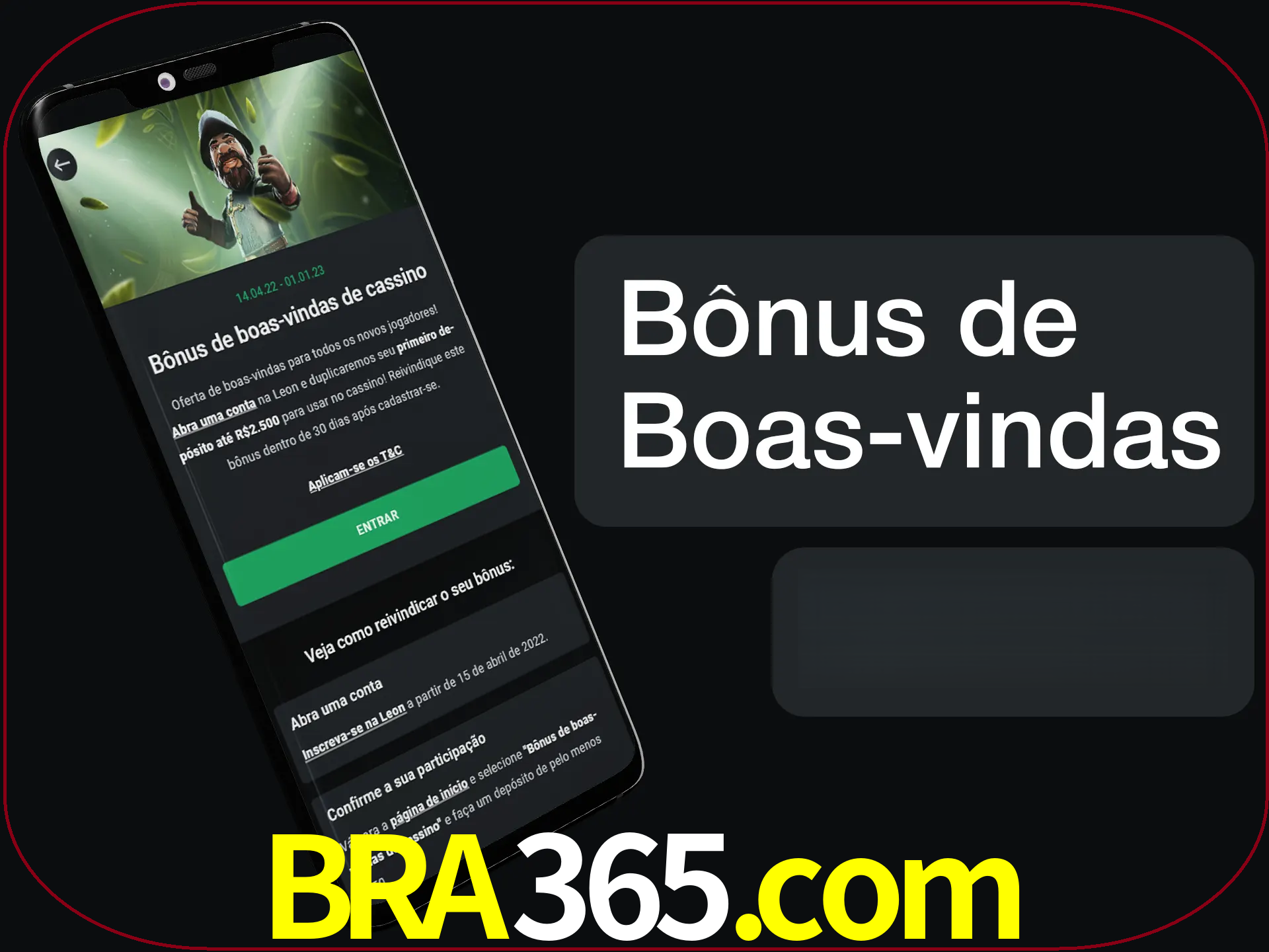 Não se esqueça de usar o bônus de boas-vindas.